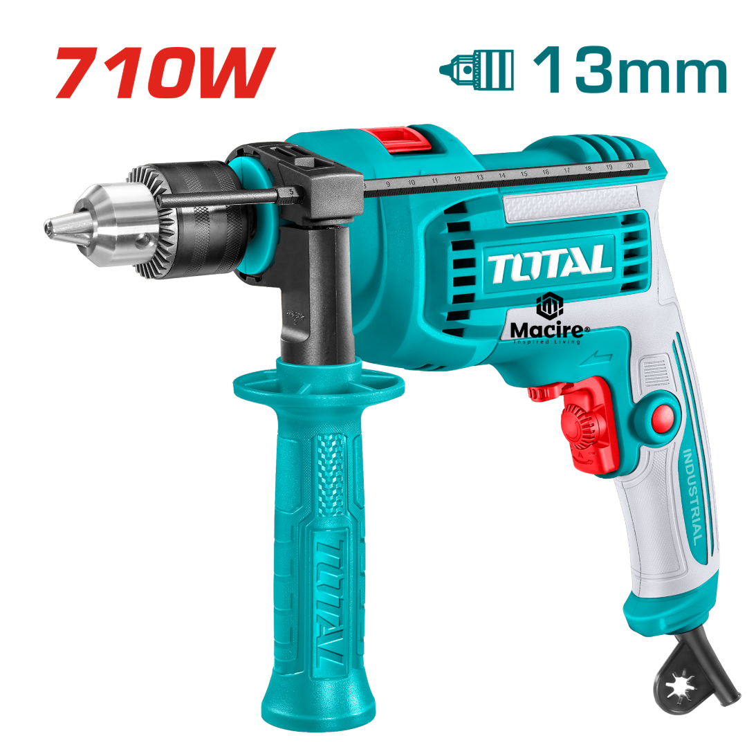 710W TOTAL Impact Drill TG1071366-8 (13mm Variable Speed)