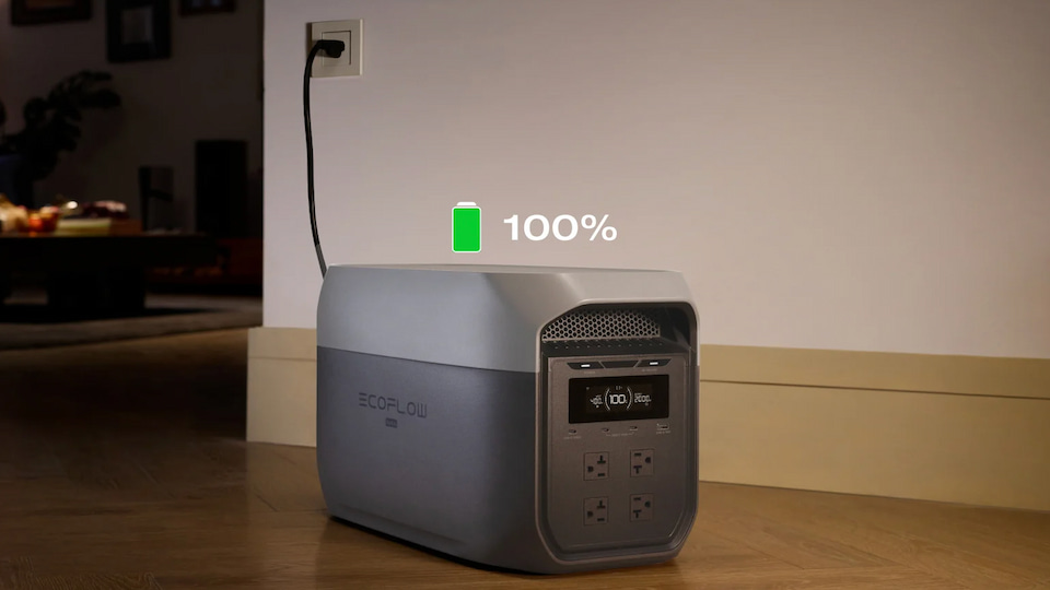 charging-portable-power-station-from-wall