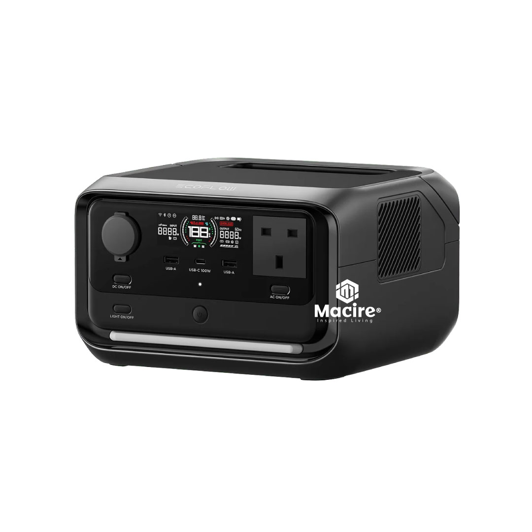 800W EcoFlow River 3 Plus Portable Power Station – LiFePO₄ Battery, UPS Mode, Fast Charging