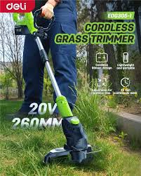 20V 260mm Deli Cordless Grass Trimmer EDG305-1 1