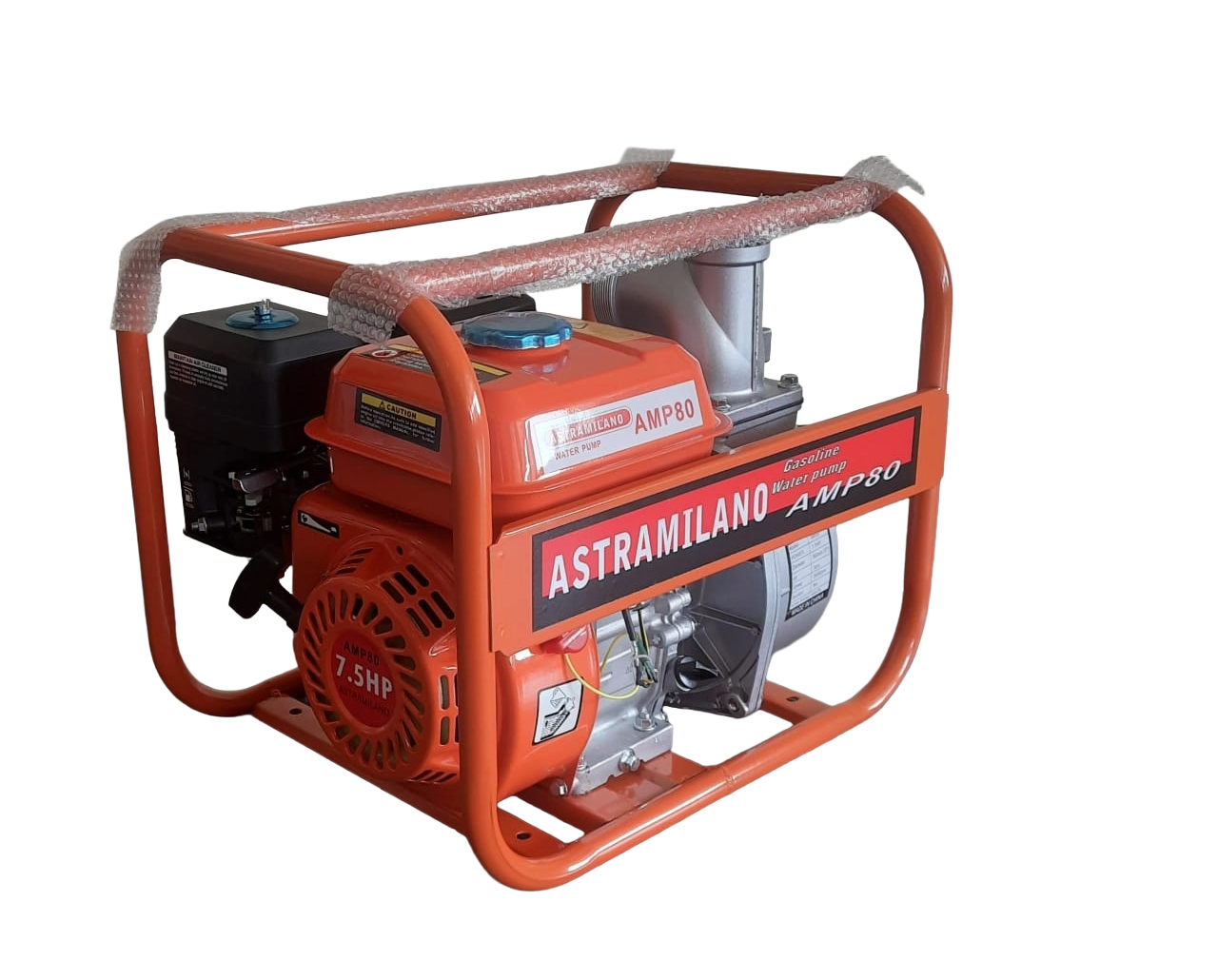 3" Astramilano AMP80 Water Pump – 7.5HP High-Pressure Engine, Heavy Flow Output, Heavy-Duty Performance
