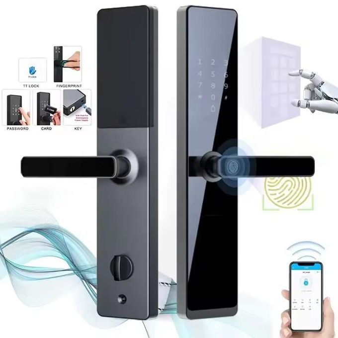2 Smart door lock with keypad and RFID access