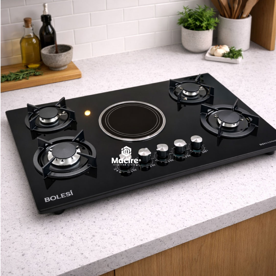Bolesi-HB-59035D-Premium-Gas-Hob1 5 burner tempered glass gas hob Kenya