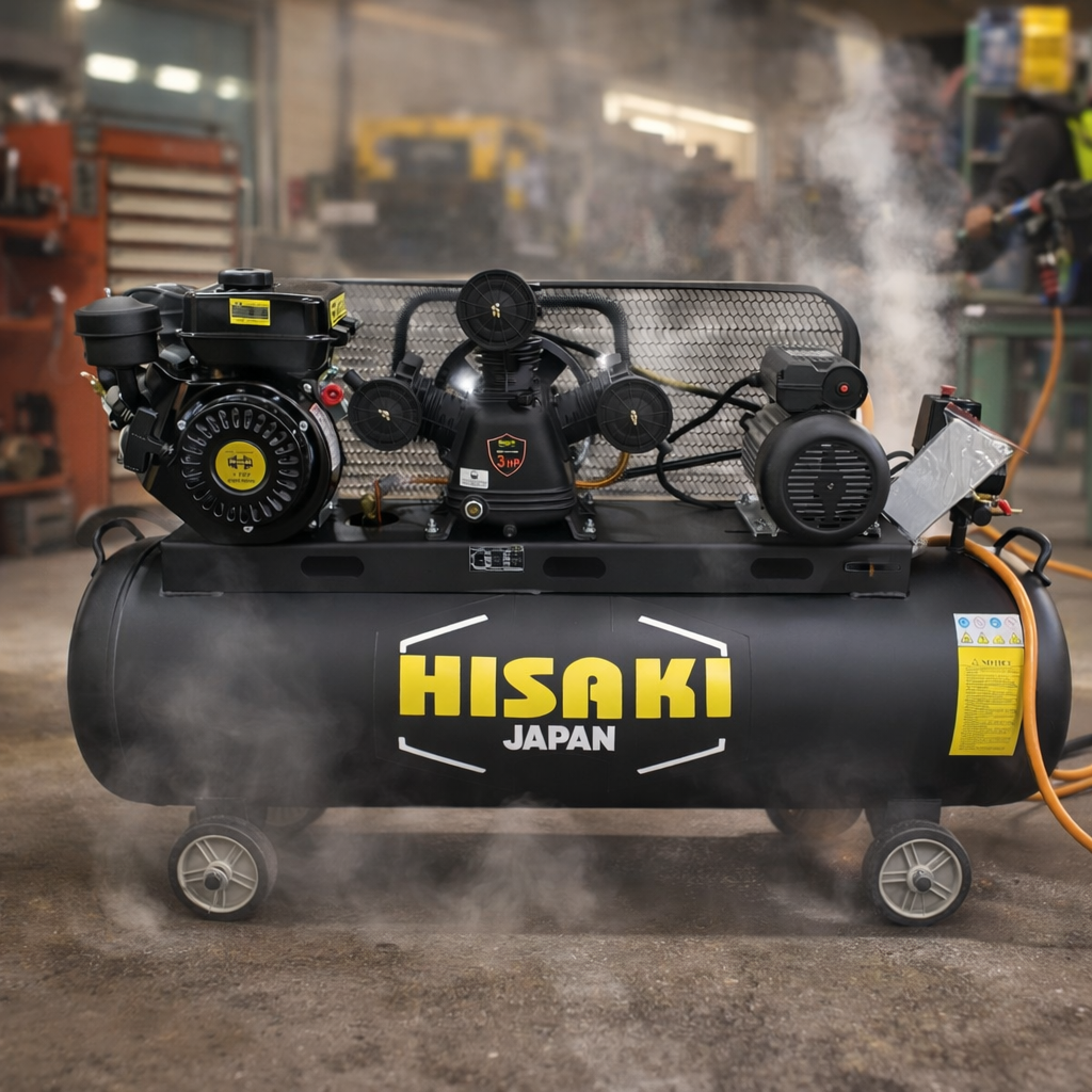 Hisaki Japan 300L diesel air compressor Hisaki Japan 300L diesel air compressor