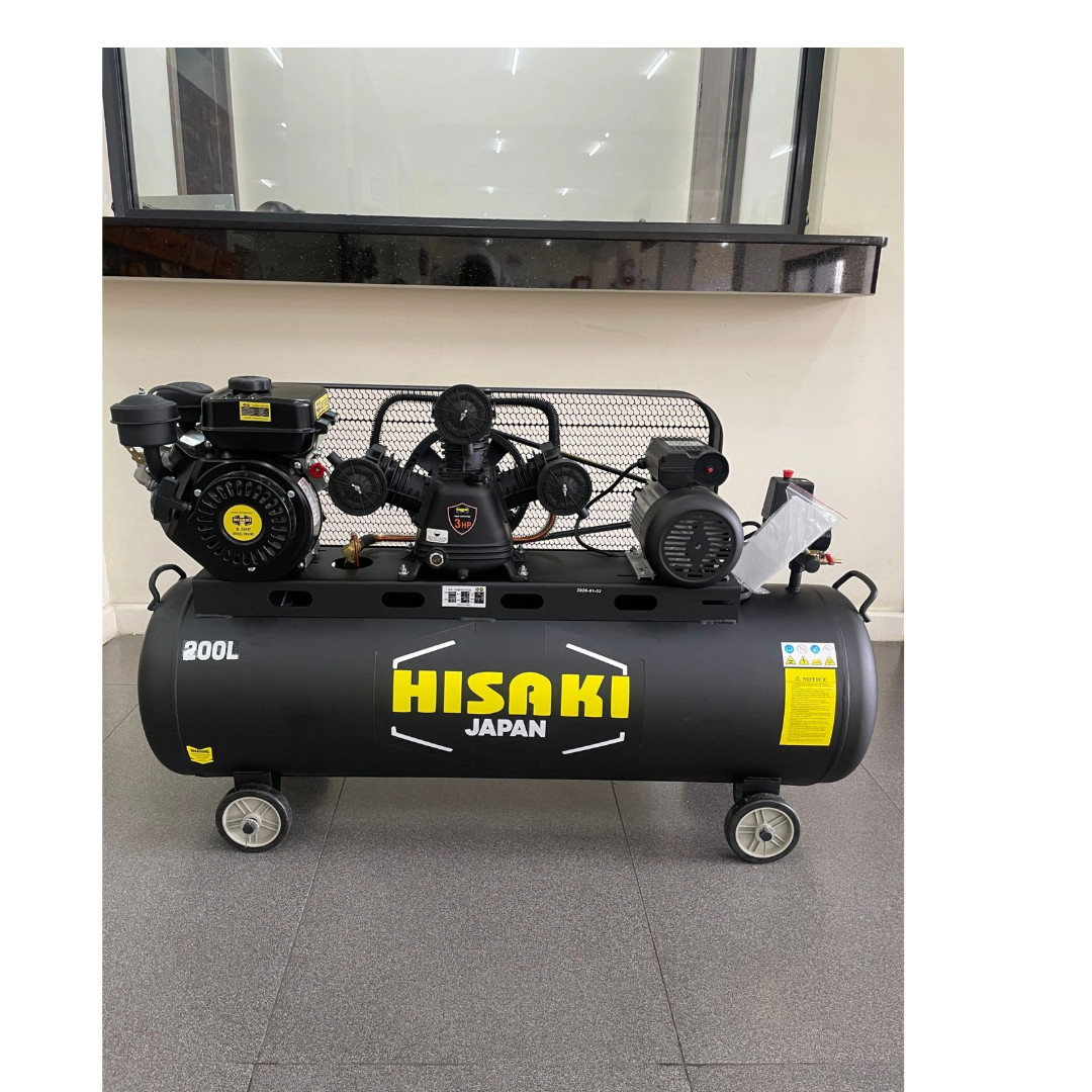 8.5HP Hisaki Japan 300L Diesel Air Compressor – Belt Drive Commercial