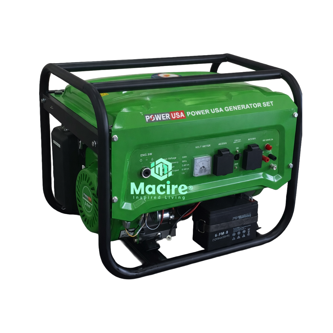 POWER USA PU4500EXE 5kVA petrol generator