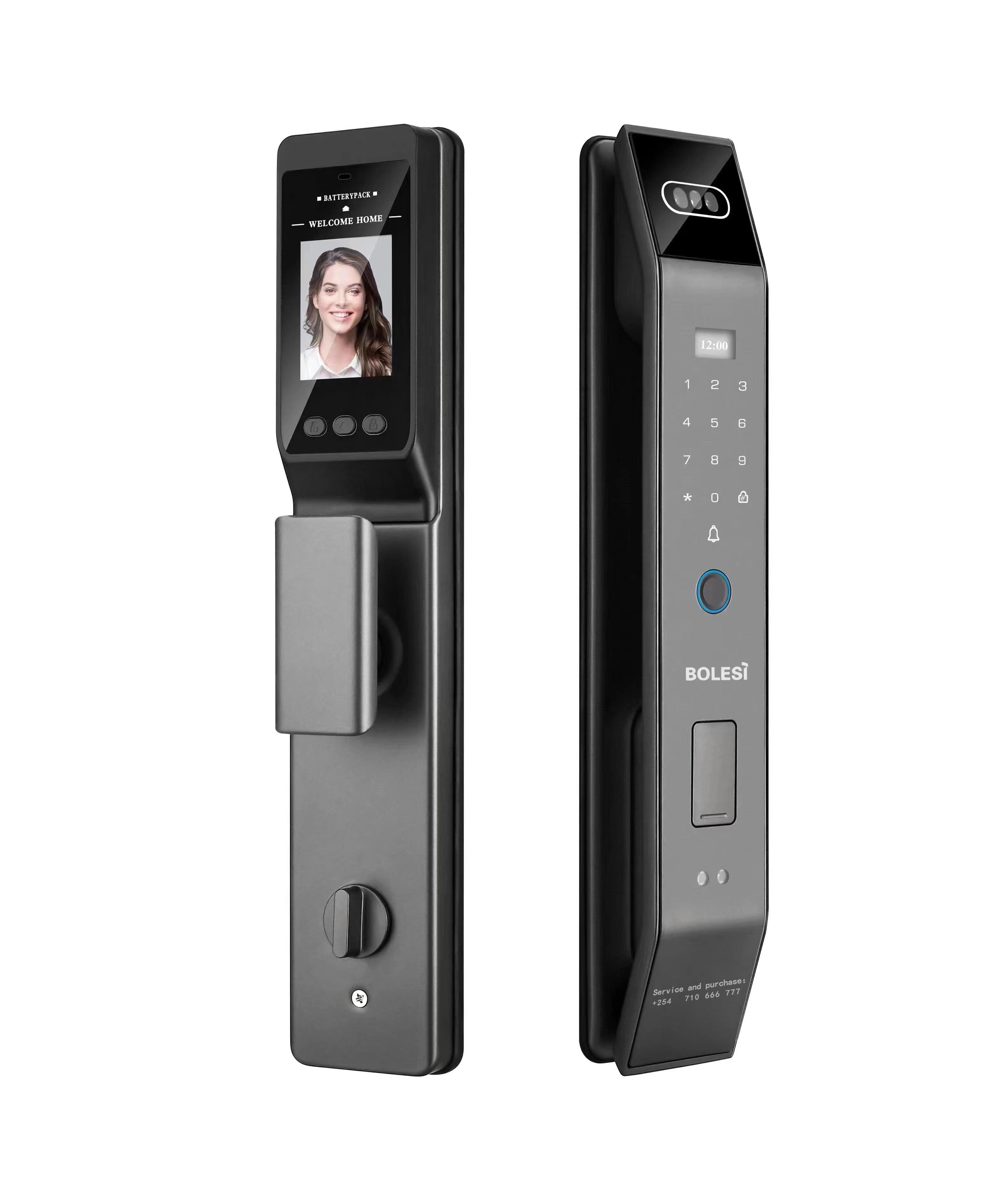 tupian 13 (2) Digital smart lock installed on apartment door