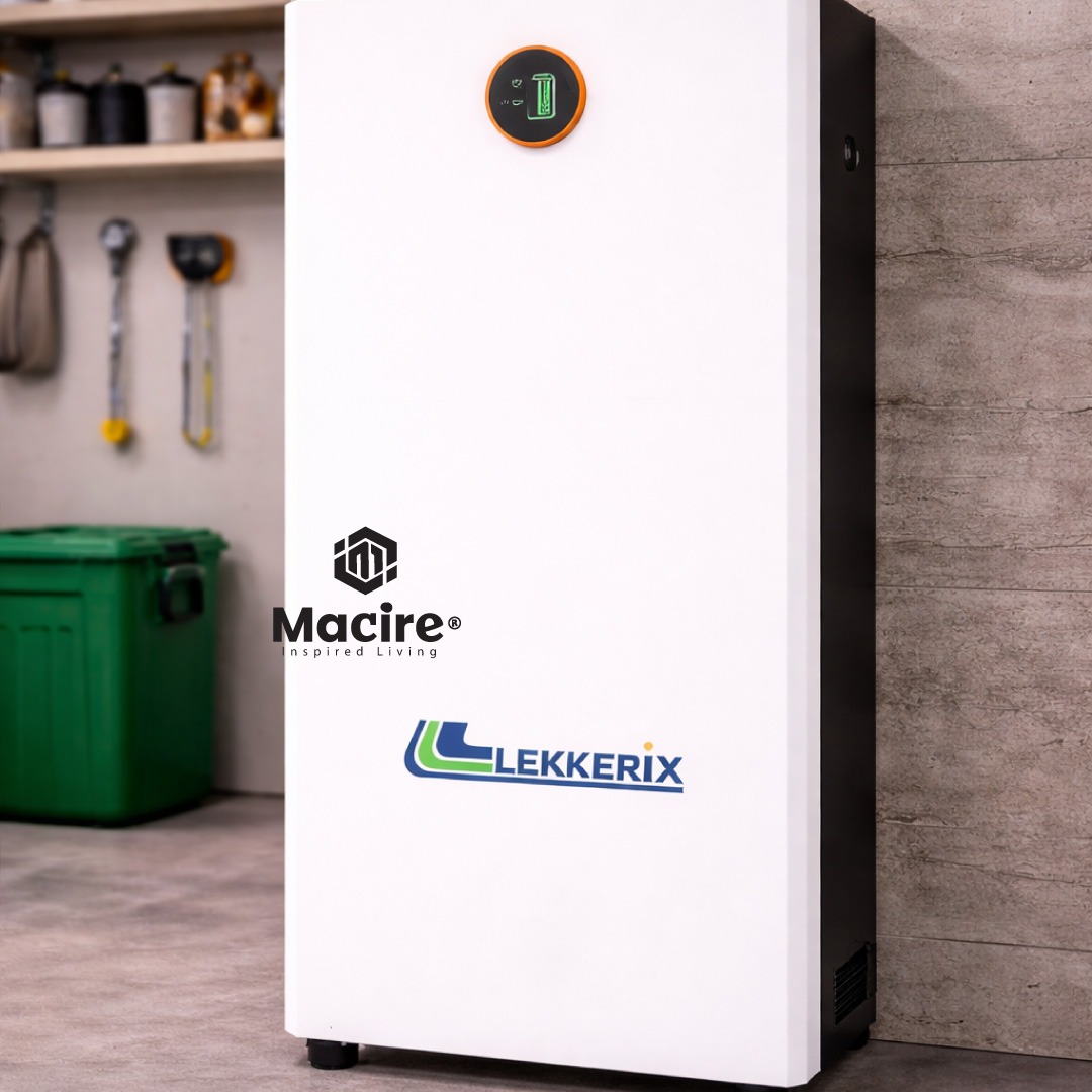 10.24kWh-Lekkerix-Wall-Mounted-Lithium-Battery-(51.2V-200Ah-LiFePO4)-LV-BAT-W10.24Da1 Lekkerix 10.24kWh wall mounted lithium battery