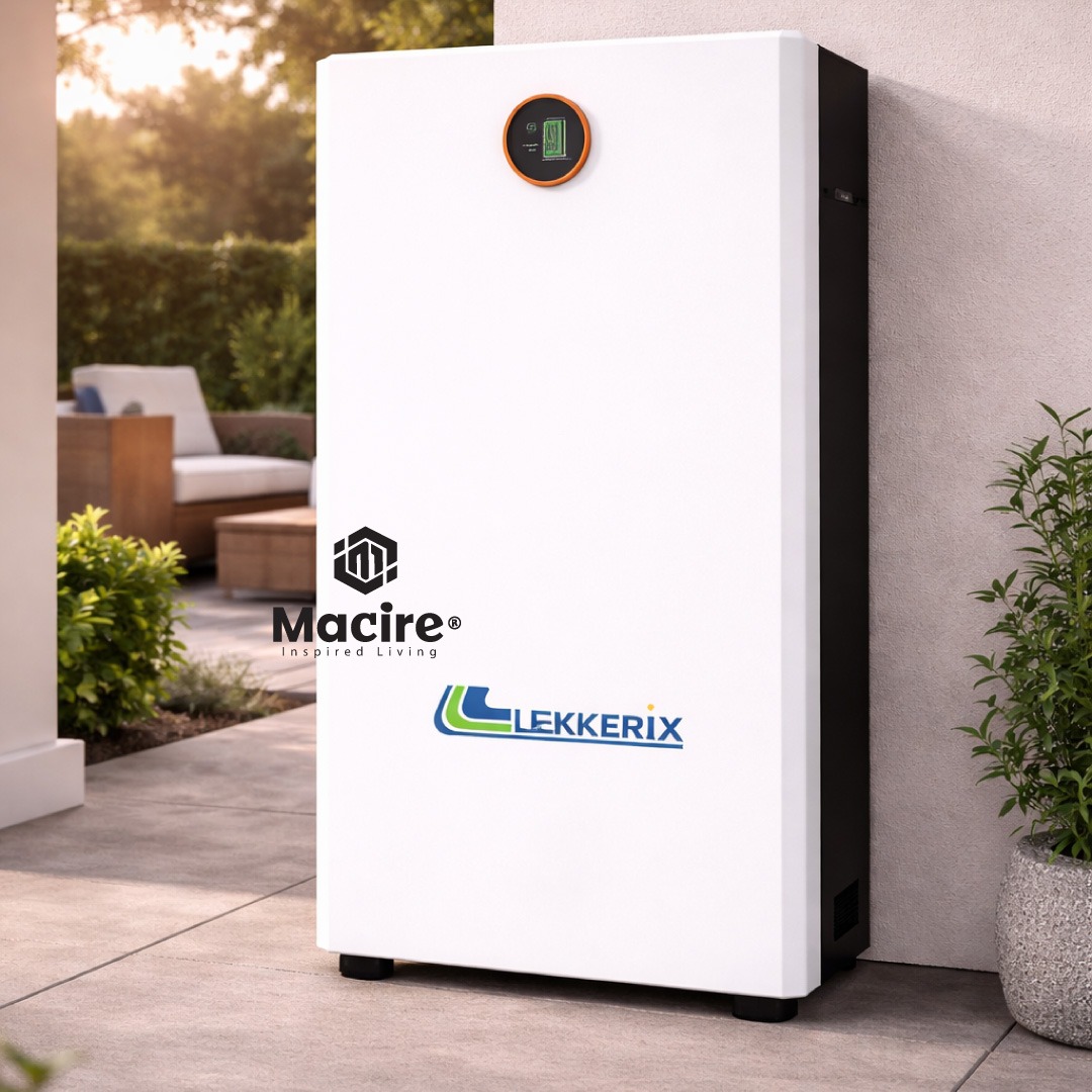 10.24kWh-Lekkerix-Wall-Mounted-Lithium-Battery-(51.2V-200Ah-LiFePO4)-LV-BAT-W10.24Dad Lekkerix 10.24kWh wall mounted lithium battery