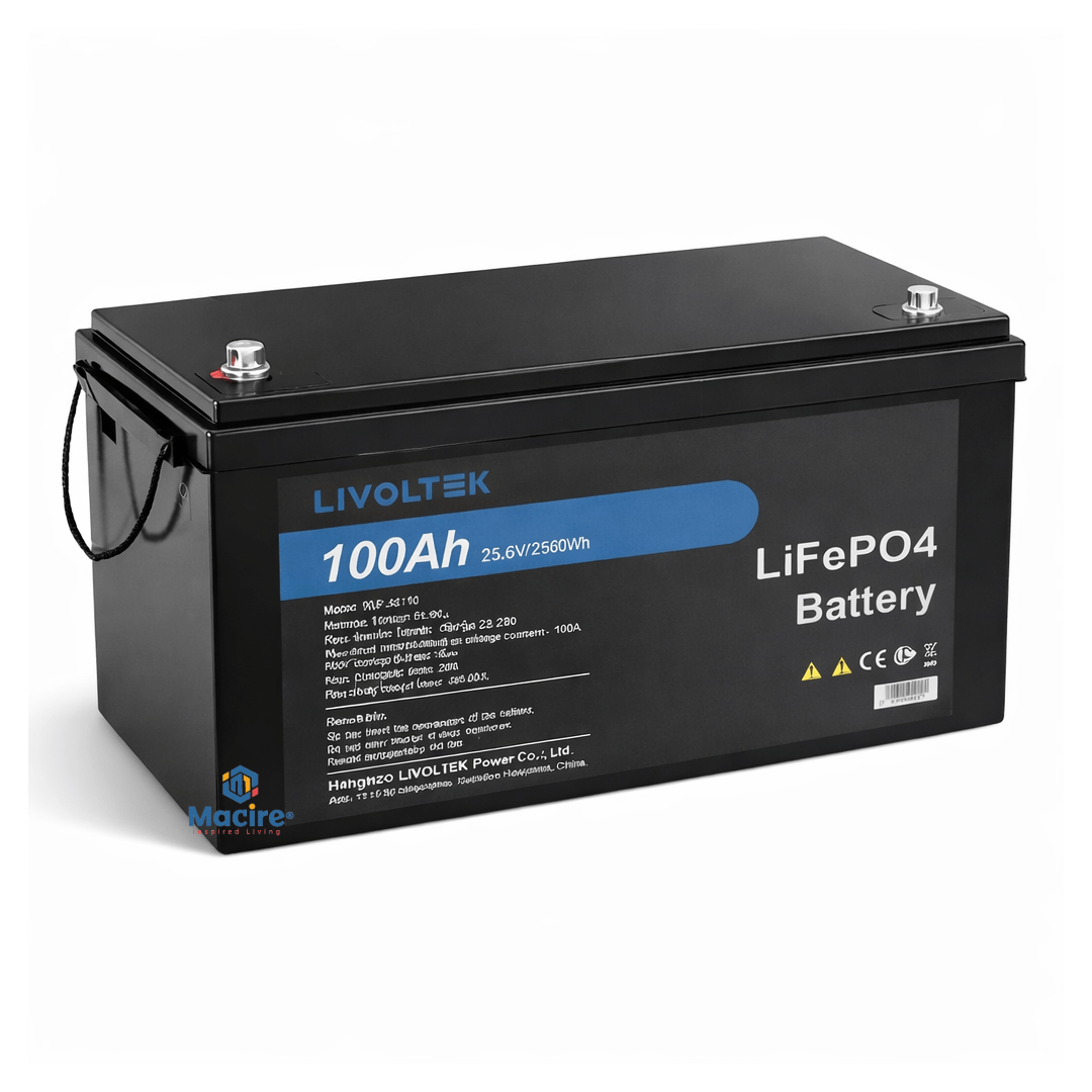 2.56Kw Livoltek Lithium Battery 24V 100Ah IP54 3 LiFePO4 battery for solar systems Kenya
