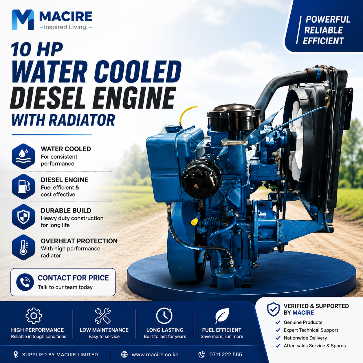 diesel engine with radiator diesel engine with radiator