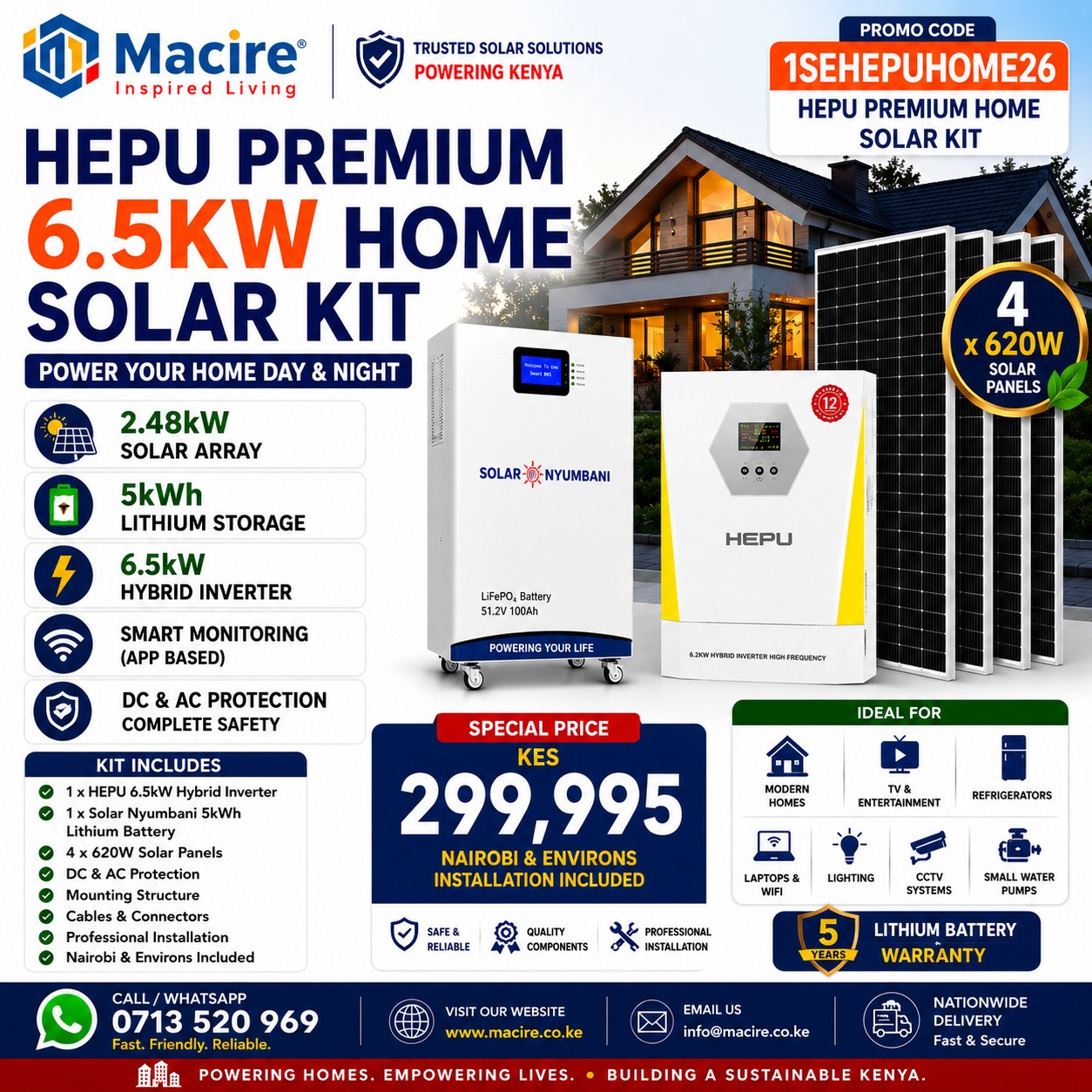 HEPU Premium Home Solar Kit HEPU Premium Home Solar Kit