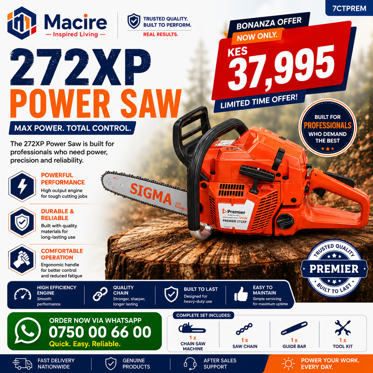 Bonanza gasoline power saw Bonanza gasoline power saw