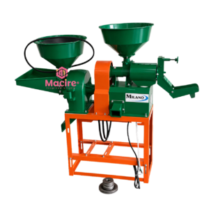 300–400kg/hr Milano Italia MMRM40 Combined Rice & Maize Mill – 3HP Motor