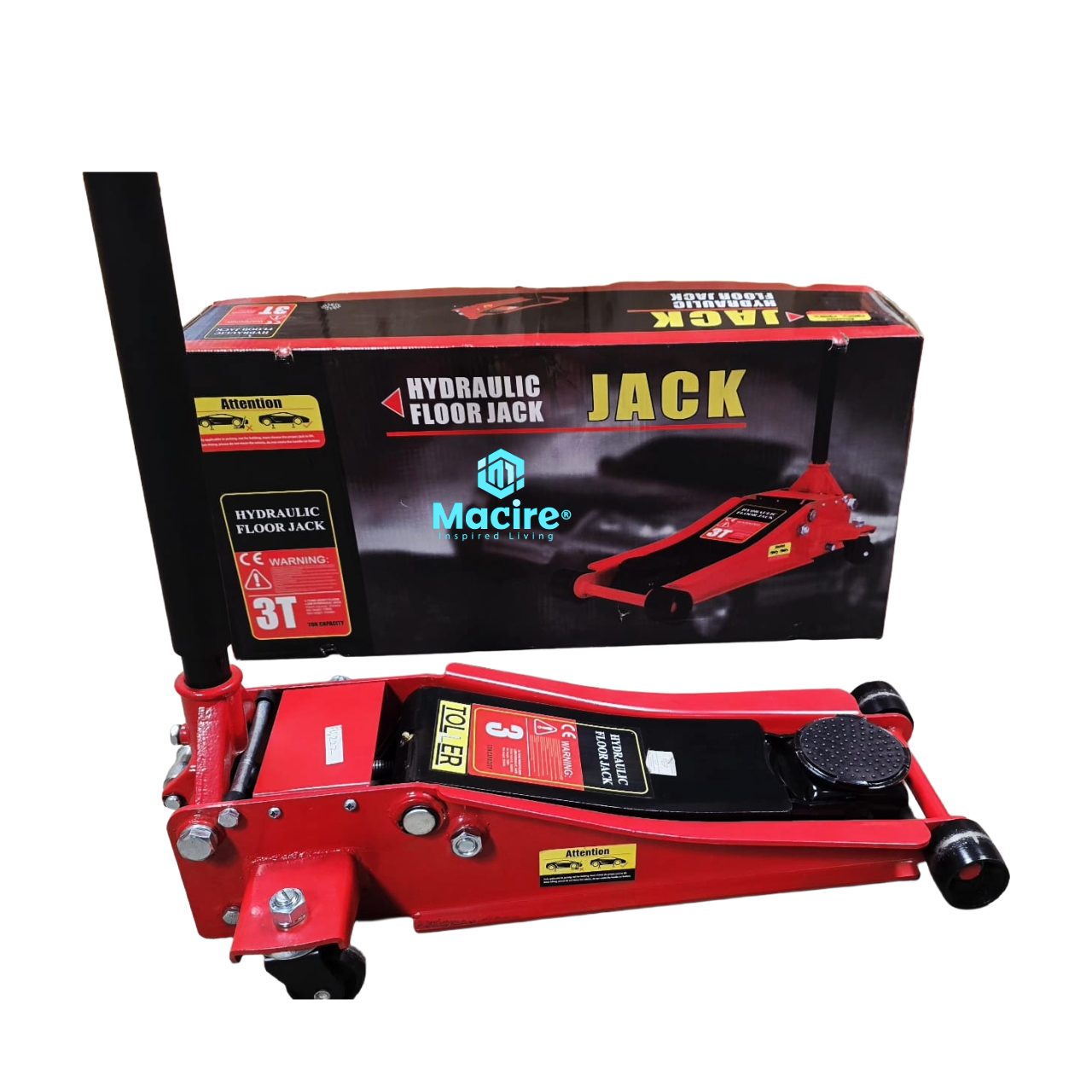 3-Ton Toller Double-Piston Hydraulic Floor Jack β Heavy-Duty Fast Lift