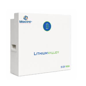 5.12kWh Lithium Valley W5-E5 Wall-Mounted LiFePO₄ Battery – 51.2V 100Ah, Without Display