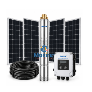 7m³/h 225m Doyin 3HP AC/DC Hybrid Solar Borehole Pump System Kit 4SPS7-2200W AD