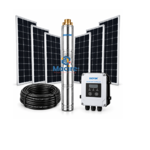 10m³/h 155m Doyin 3HP AC/DC Hybrid Solar Borehole Pump System Kit 4SDS10-2200W AD