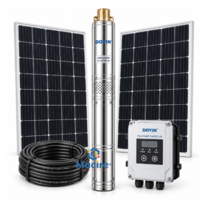 4 m³ 55m Doyin 0.5HP DC Solar Borehole Pump System Kit 3SDS4-400W