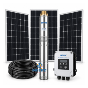 5 m³ 120m Doyin 1.5HP DC Solar Borehole Pump System Kit 4SDS5-1100W