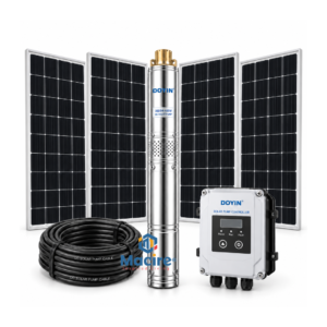 5 m³ 168m Doyin 2HP DC Solar Borehole Pump System Kit 4SDS5-1500W