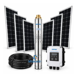 5 m³ 235m Doyin 3HP DC Solar Borehole Pump System Kit 4SDS5-2200W