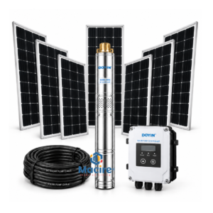 5 m³ 285m Doyin 4HP DC Solar Borehole Pump System Kit 4SDS5-3000W