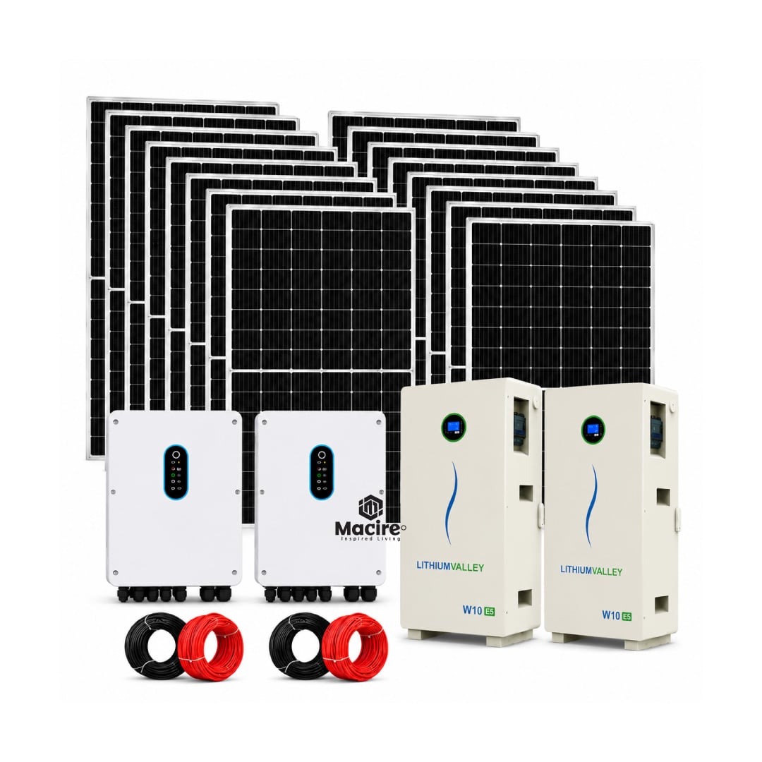 Lithium Valley 12kW hybrid solar power system