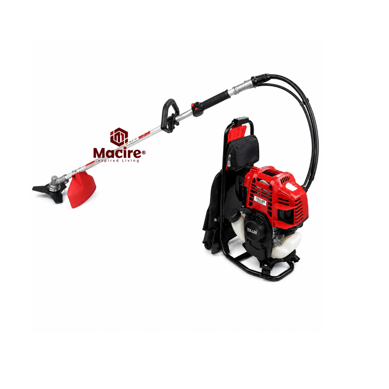 4-Stroke Toller Backpack Brush Cutter – 7 Attachments