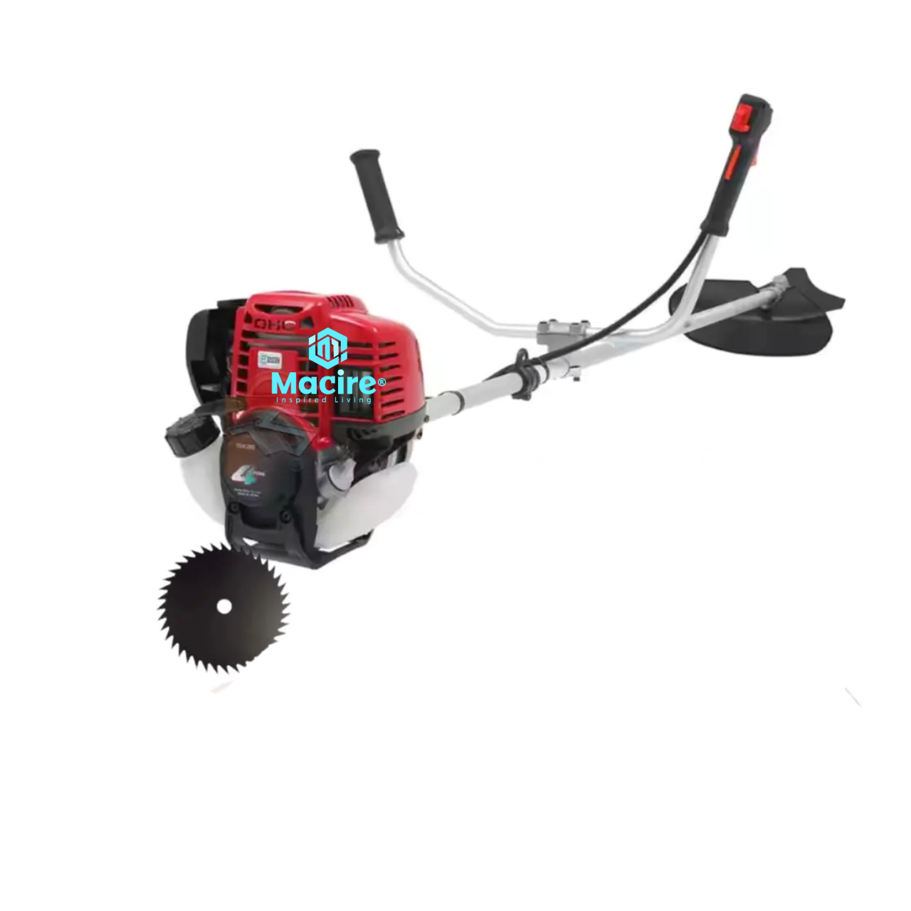 4-Stroke Toller Side Pack Brush Cutter – 7 Attachments